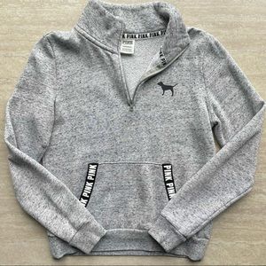 CLOSET CLOSING PINK half zip pullover